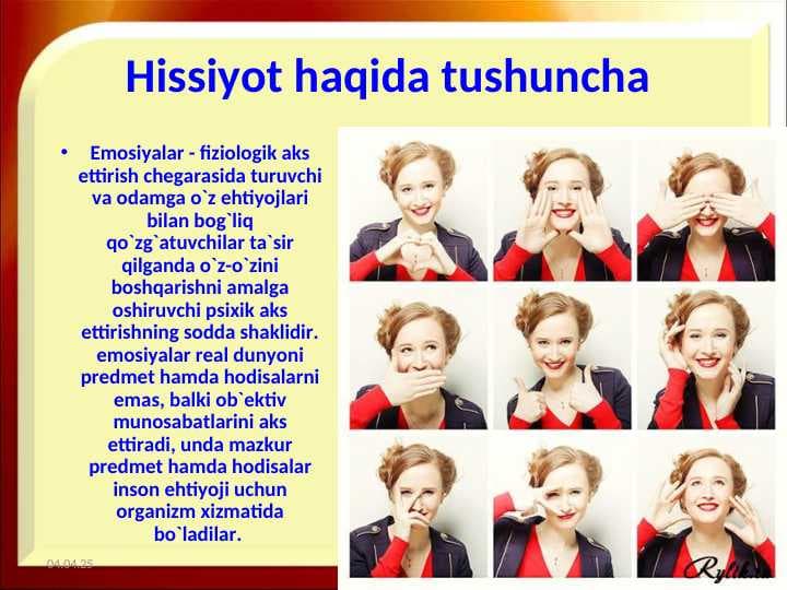 Hissiyot haqida tushuncha