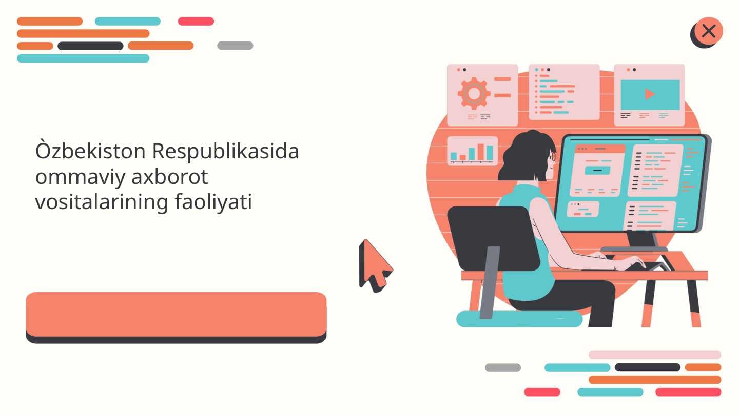 Òzbekiston Respublikasida ommaviy axborot vositalarining faoliyati