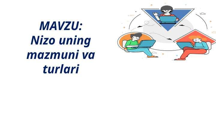 Nizo uning mazmuni va turlari