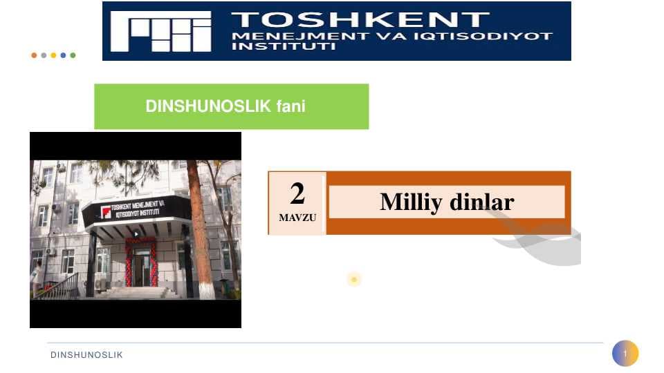 Milliy dinlar