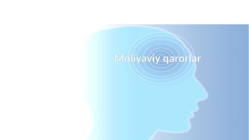 Moliyaviy qarorlar pptx