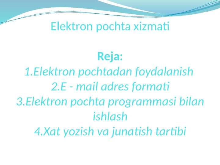 Elektron pochta xizmati