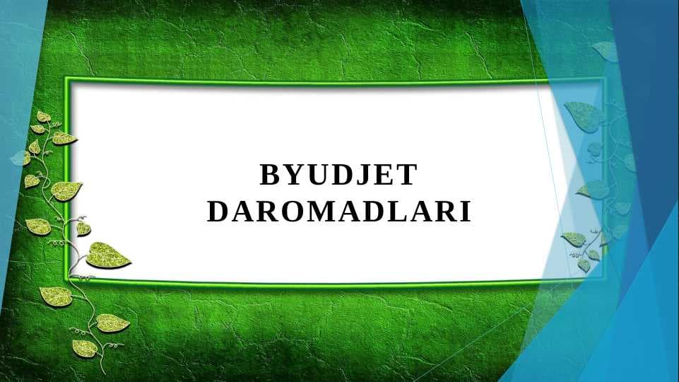 Byudjet daromadlari