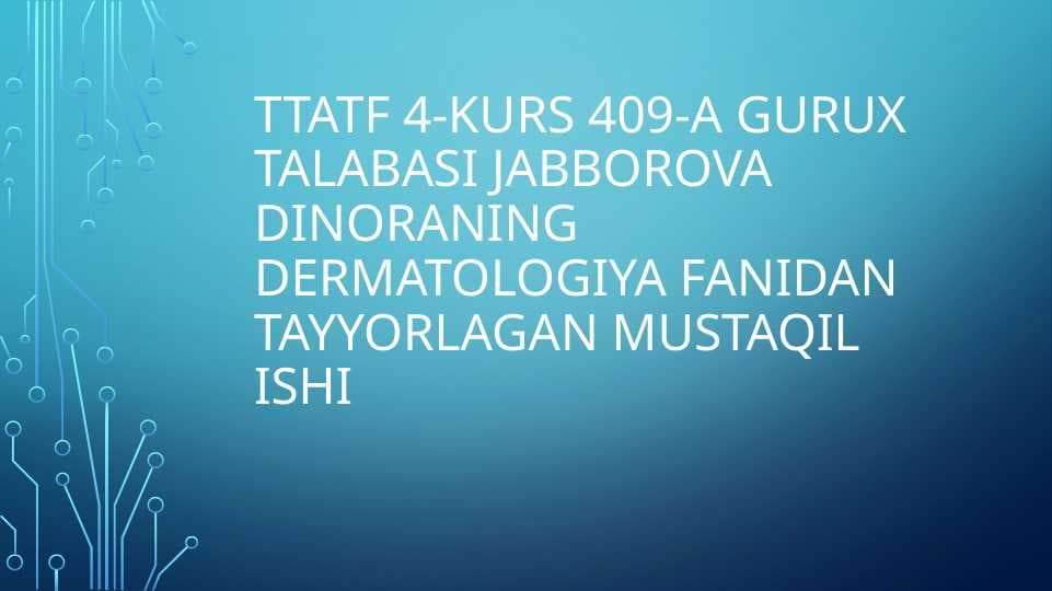 Bullyoz epidermoliz. Xeyli-Xeyli kasalligi. Chuqur mikozlar