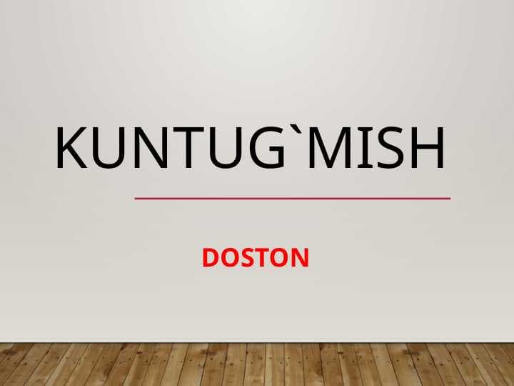 DOSTON