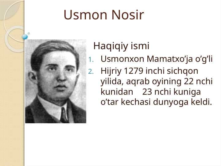 Usmon    Nosir