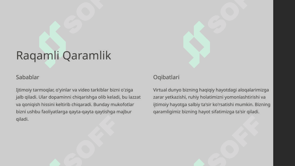 Virtual tutqunlik-manqurtlik vositasi