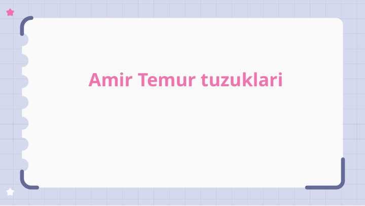 Amir Temur tuzuklari