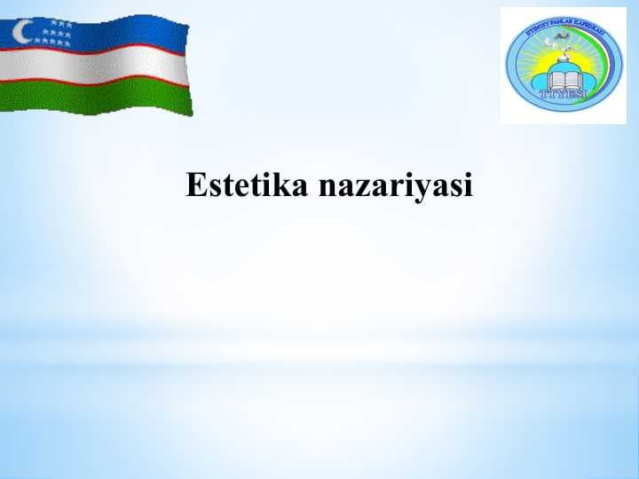 Estetika nazariyasi