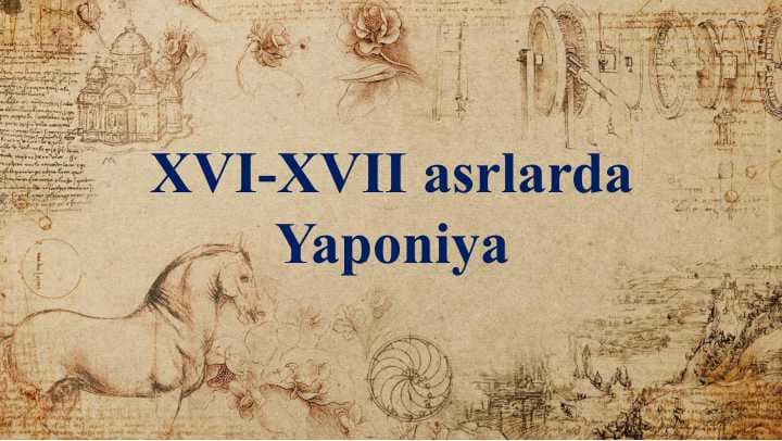 XVI-XVII asrlarda Yaponiya