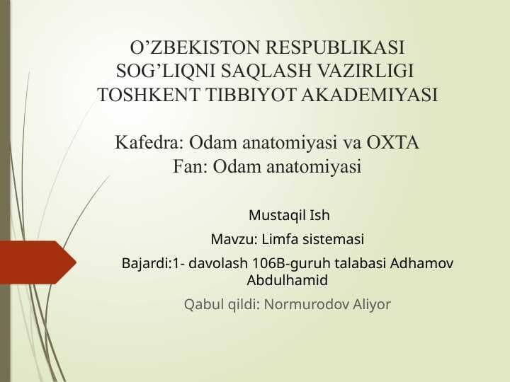 Limfa sistemasi