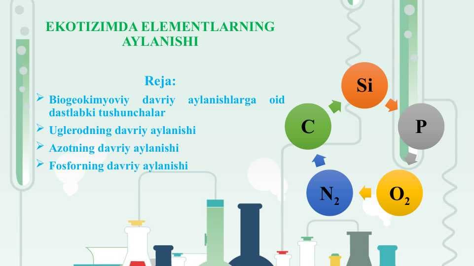 EKOTIZIMDA ELEMENTLARNING AYLANISHI