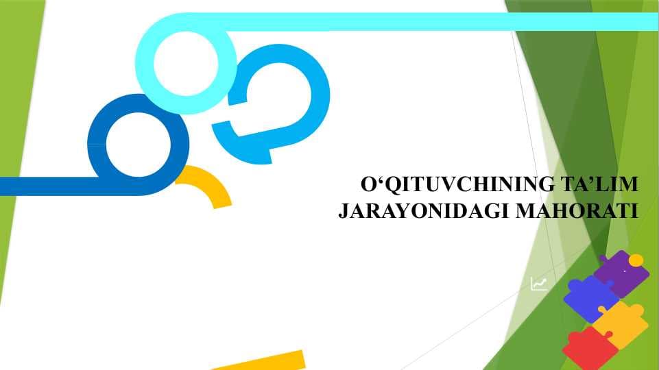 O‘QITUVCHINING TA’LIM JARAYONIDAGI MAHORATI