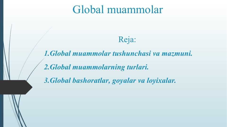 Global muammolar