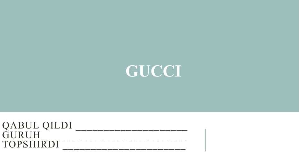gucci