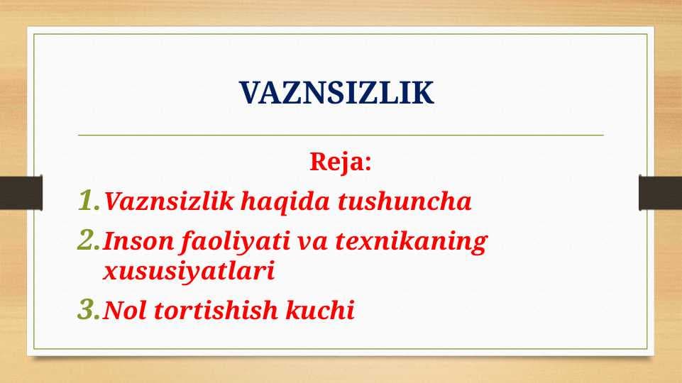 VAZNSIZLIK