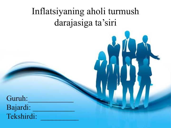 Inflatsiyaning aholi turmush darajasiga ta’siri