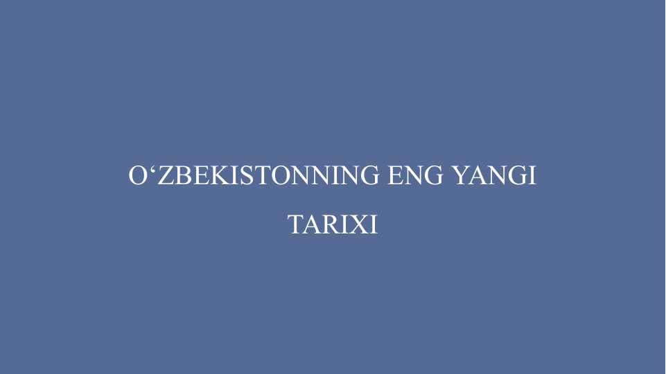 Mustaqillik yillarida O’zbekistonning ma’naviy va madaniy taraqqiyoti. O’zbekiston Respublikasida ta’lim sohasida amalga oshirilgan islohotlar. - Мустақиллик йилларида Ўзбекистоннинг маънавий ва маданий тараққиёти. Ўзбекистон Республикасида таълим соҳасида амалга оширилган ислоҳотлар.