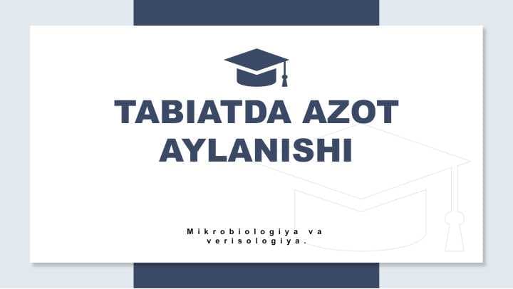 Tabiatda azot aylanishi