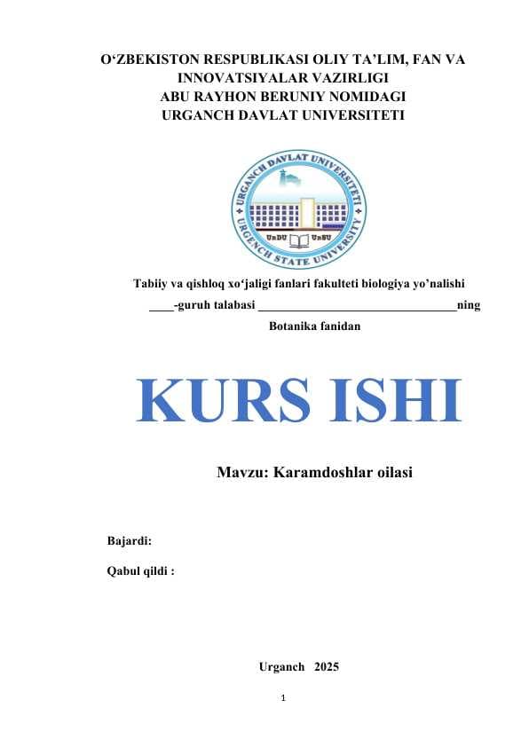 Karamdoshlar oilasi