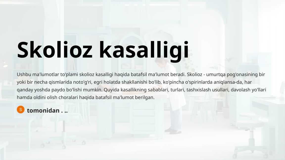Skolioz kasalligi