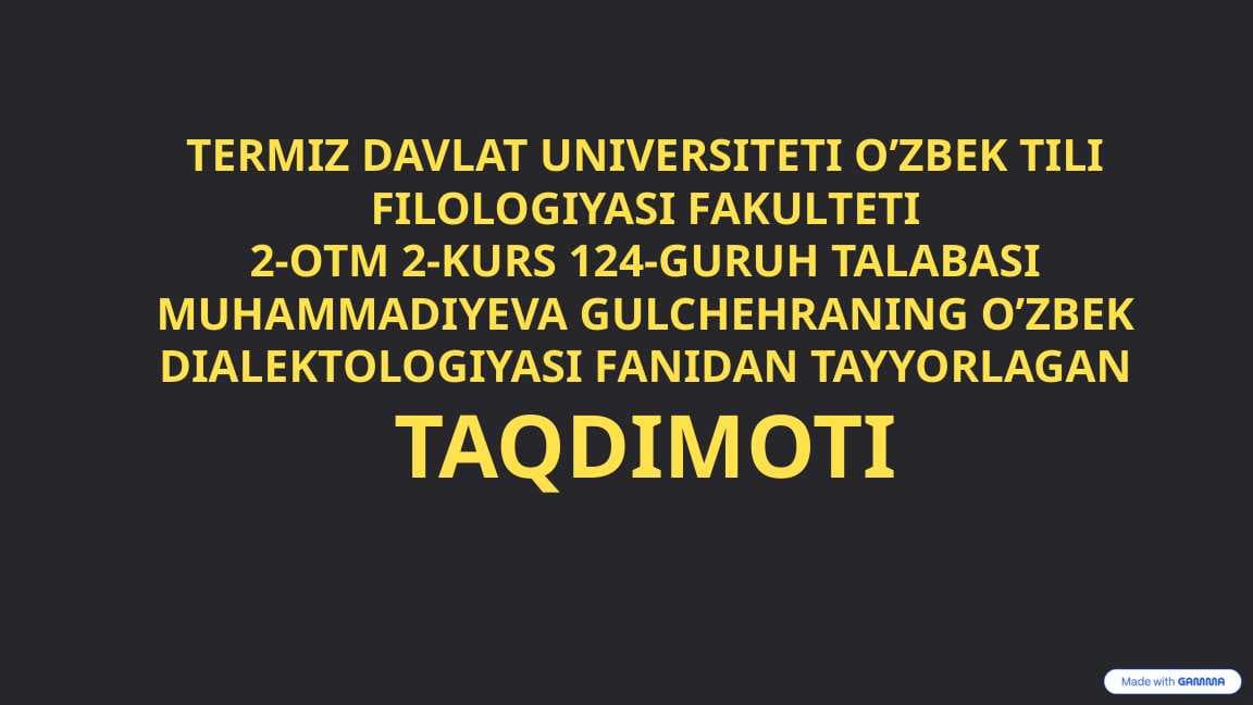 O'zbek shevalarining o'zbek olimlari tomonidan tadqiqi