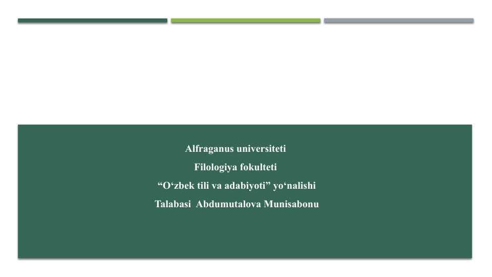 Intonatsiya ritm va temp-ifodali o'qishning asosiy vositalari sifatida