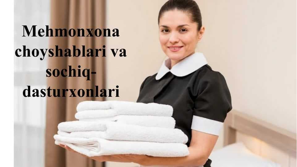 Mehmonxona choyshablari va sochiq-dasturxonlari