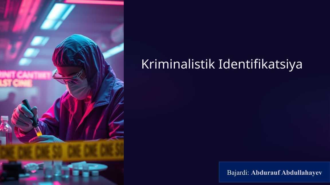Kriminalistik Identifikatsiya