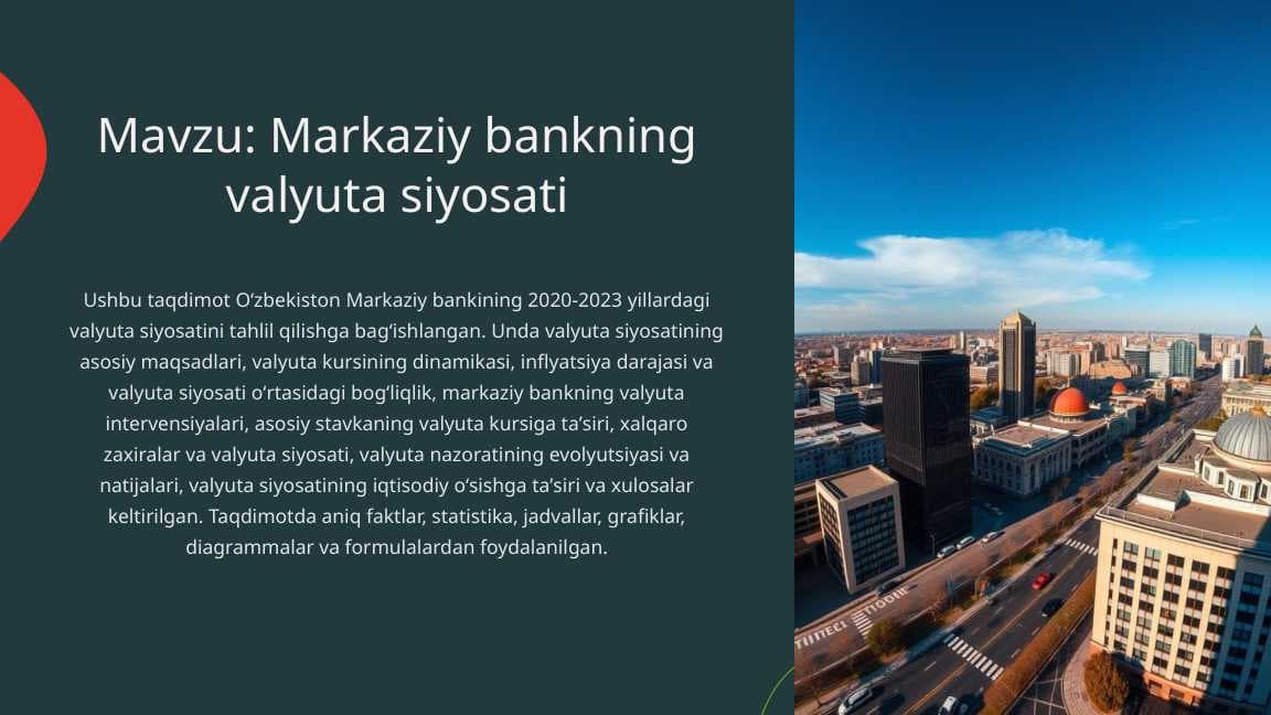 Markaziy bankning valyuta siyosati