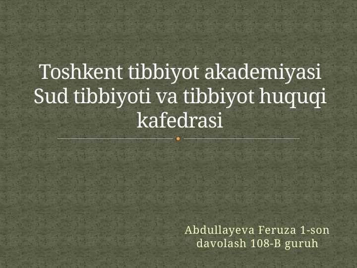 Hayot oliy qadriyat sifatida. Inson hayotining boshlanish vaqtini aniqlash muammosi.Embrionning axloqiy statusi.