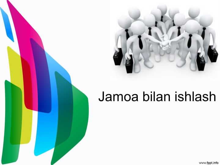 Jamoa bilan ishlash