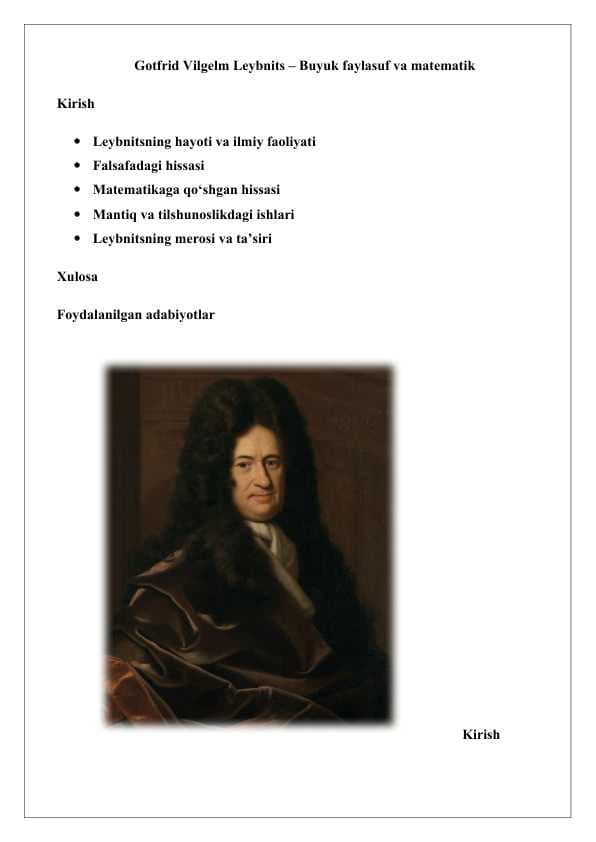 Gotfrid Vilgelm Leybnits 25