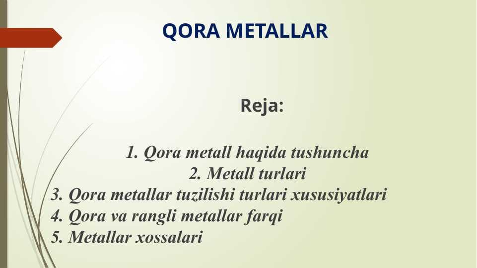 QORA METALLAR