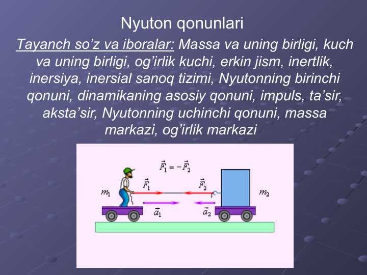 Nyuton qonunlari