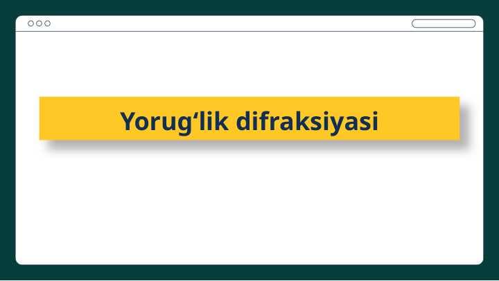 Yorugʻlik difraksiyasi