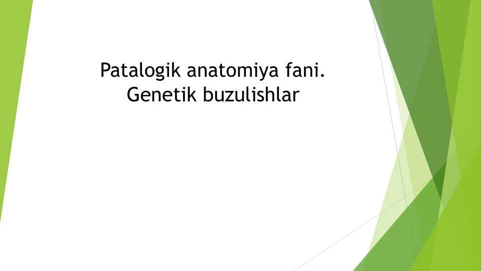 Genetik buzulishlar