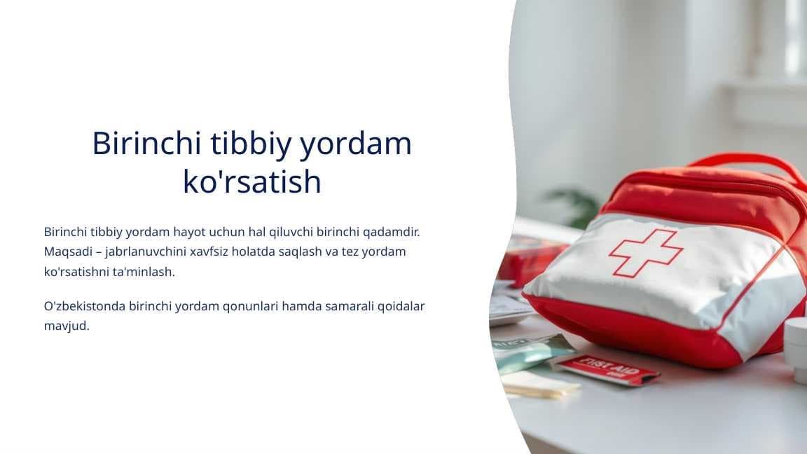 Birinchi tibbiy yordam ko'rsatish