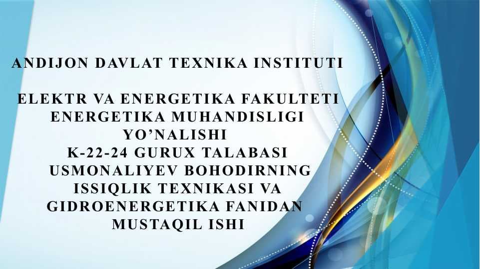 Tebranishlar va toʻlqinlar