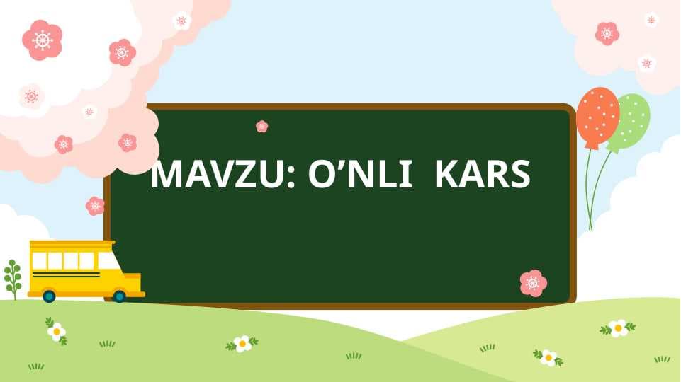 O’NLI  KARS