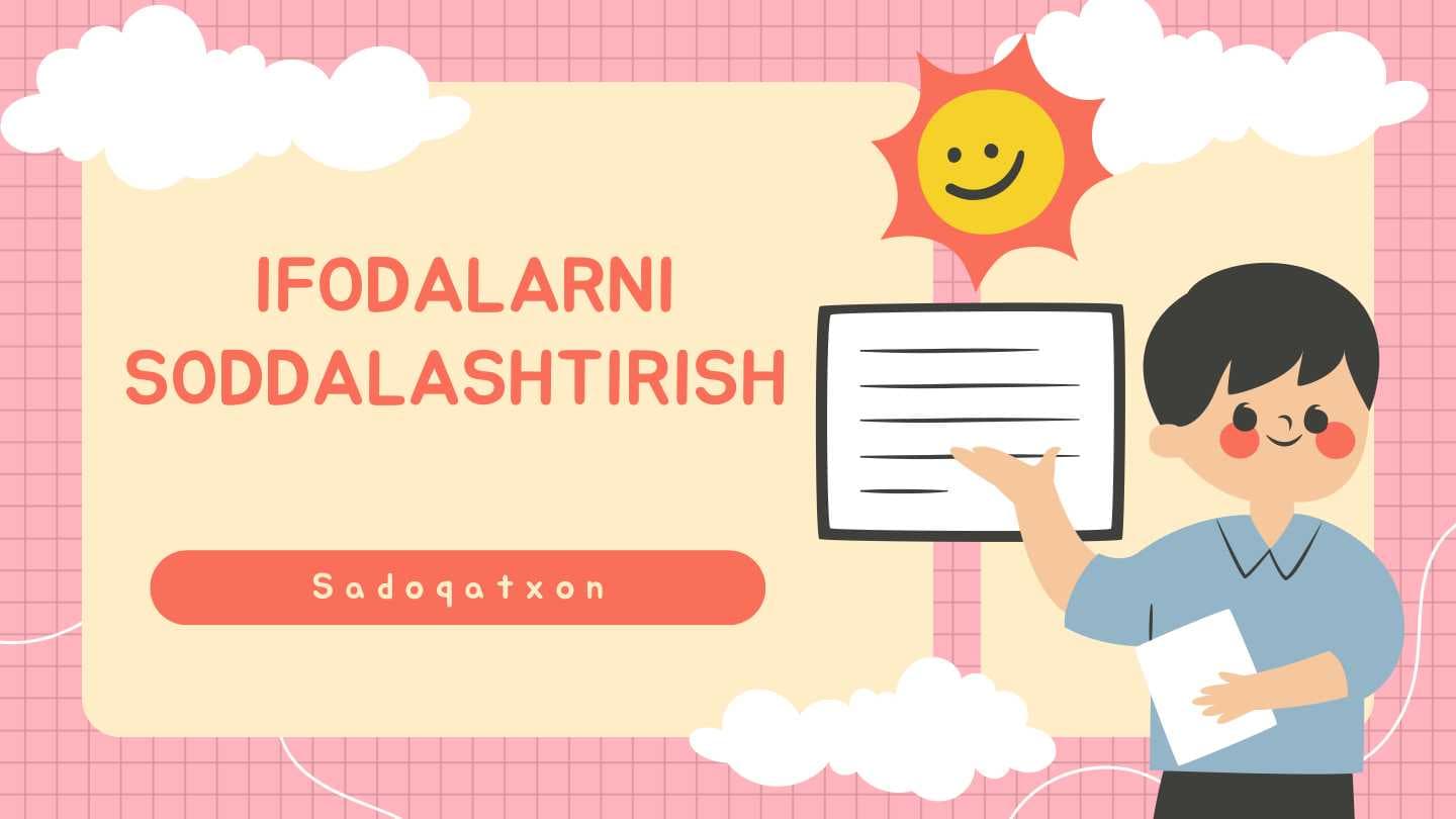 Ifodalarni soddalashtirish
