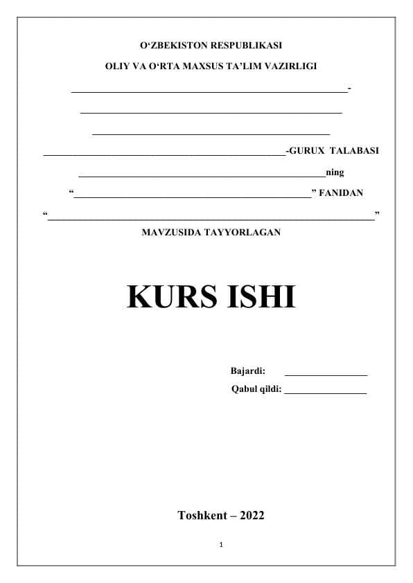 Kurs ishi Odil yoqubov tarixiy romanlari