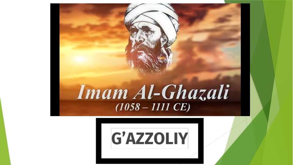 ABU HAMID MUHAMMAD AL G’AZZOLIY