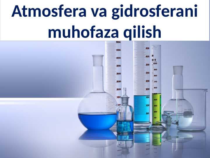 Atmosfera va gidrosferani muhofaza qilish
