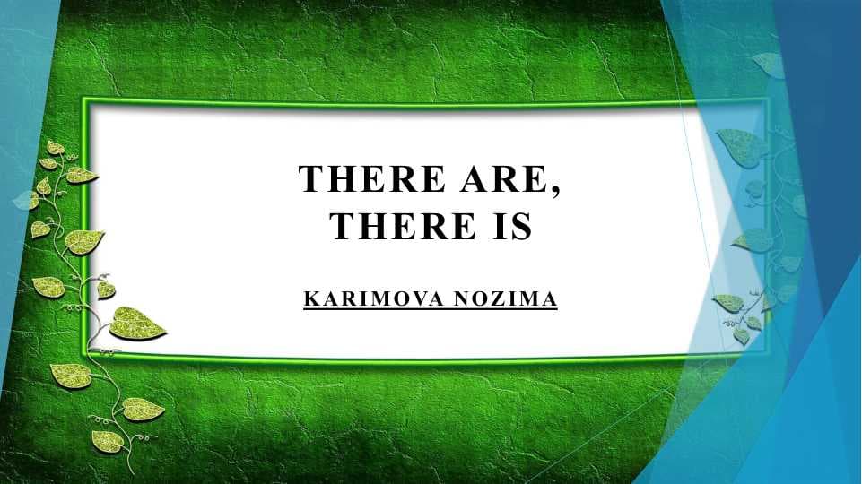 There are, there is