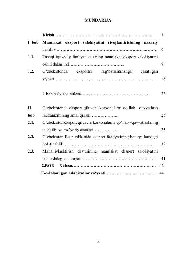 MAMLAKAT EKSPORT SALOHIYATINI RIVOJLANTIRISHNING NAZARIY ASOSLARI.docx