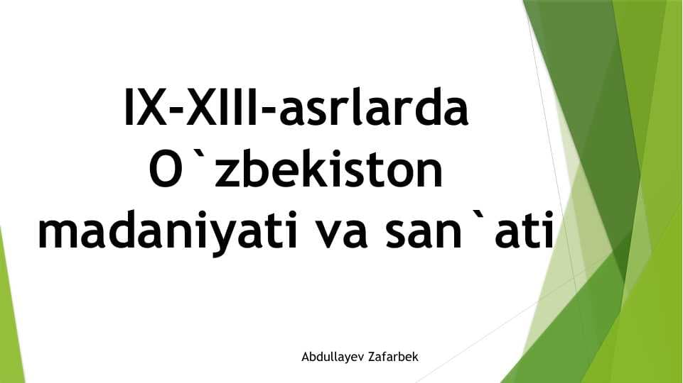 Sovet mustabid tuzumi davrida o`zbekiston madaniyati