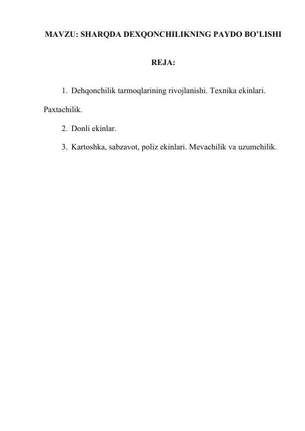 SHARQDA DEXQONCHILIKNING PAYDO BO’LISHI.docx