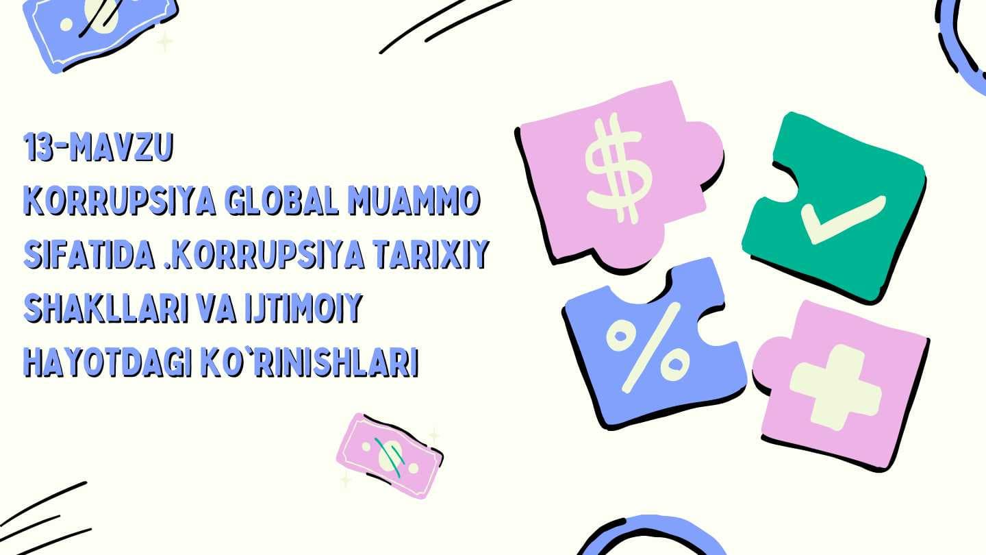 Korrupsiay global muammo sifatida
