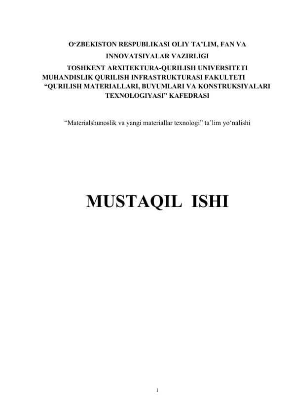 Sement tizimlarining termohimik xususiyatlarini                              diferensial termik tahlil (DTA) usulida o'rganish.